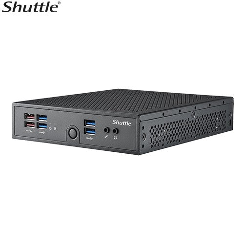 Shuttle DS50U Slim Mini PC 1.3L Barebone - Celeron 7305, 2x DDR5, 2x M.2 2280, HDMI, DP, VGA, COM, 2 x LAN, (5G LTE optional), 90W, fanless Shuttle DS50U Slim Mini PC 1.3L Barebone - Celeron 7305, 2x DDR5, 2x M.2 2280, HDMI, DP, VGA, COM, 2 x LAN, (5G LTE optional), 90W, fanless
